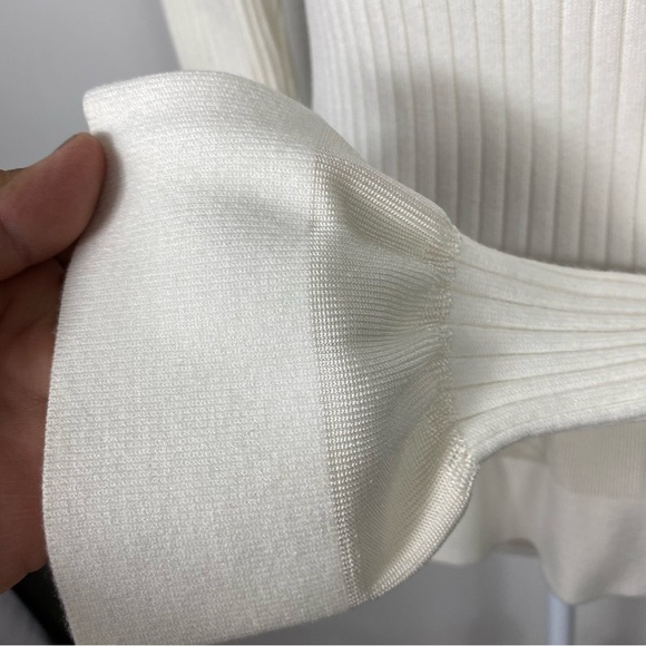 Diane Von Furstenberg peplum sweater Sz P - Picture 4 of 9